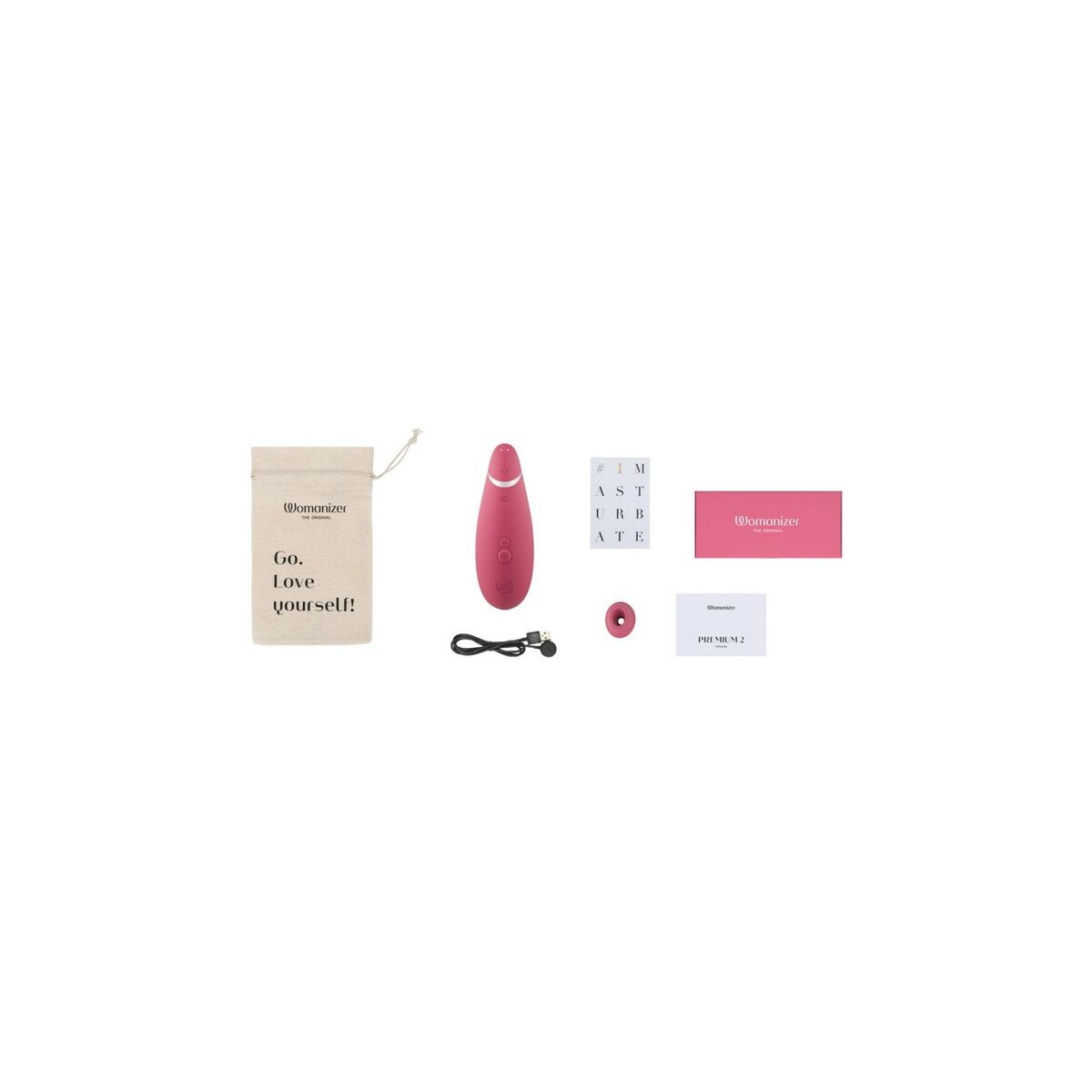 Vibrátor Womanizer WOM163-RASPBERRY Burgundská